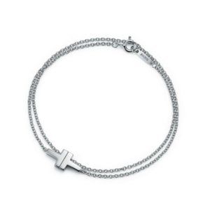 Tiffany T Double Chain Bracelet in Sterling Silver from the Tiffany T Collection